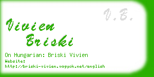 vivien briski business card